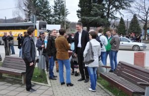 Predsednički kandidat Saša Radulović posetio je danas Vladičin Han